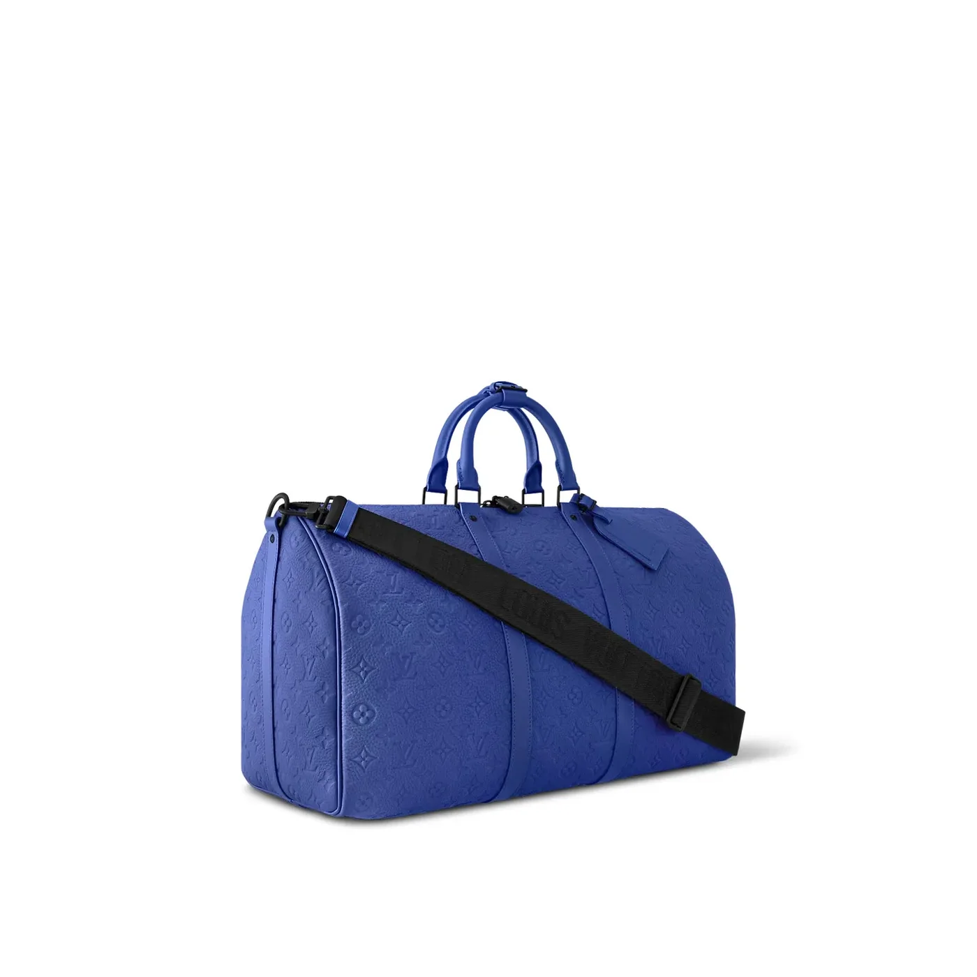 Louis Vuitton Keepall Bandouliere 50 Travel Bag in Racing Blue Black Hardware Louis Vuitton Keepall Bandouliere 50 Travel Bag in Racing Blue Black Hardware