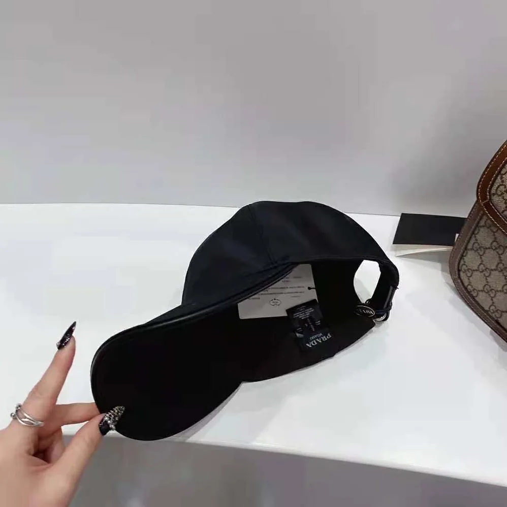 Prada Re-Nylon Baseball Cap for Women in Black
