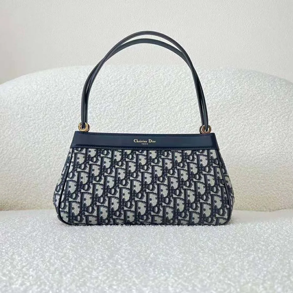 Dior Medium Dior Key Bag Blue Dior Oblique Jacquard for Women Dior Medium Dior Key Bag Blue Dior Oblique Jacquard for Women