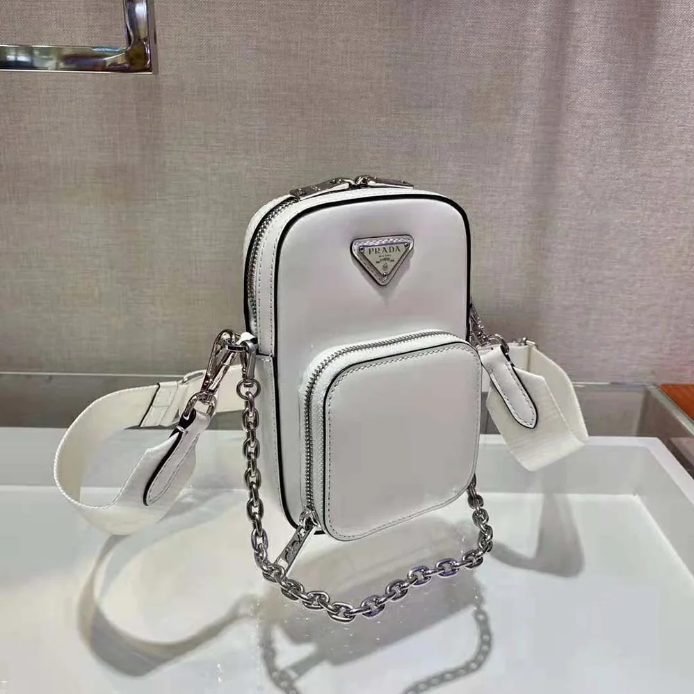 Prada Saffiano Leather Mini Bag for Women in White