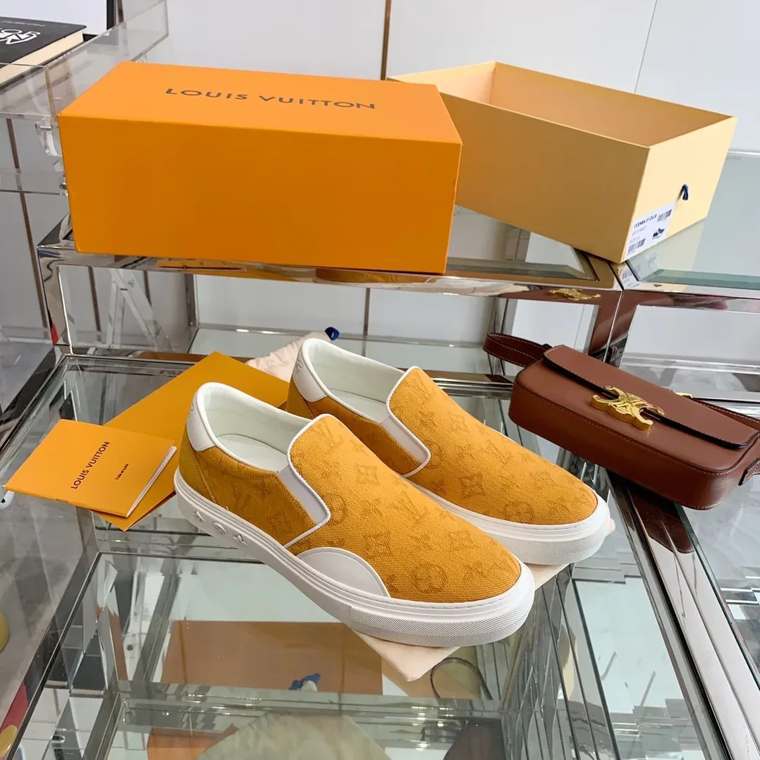 Louis Vuitton Trocadero Slip On Orange for Women Louis Vuitton Trocadero Slip On Orange for Women