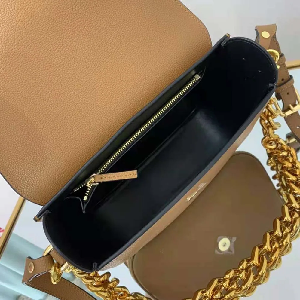Versace La Medusa Shoulder Bag for Women in Brown Versace La Medusa Shoulder Bag for Women in Brown