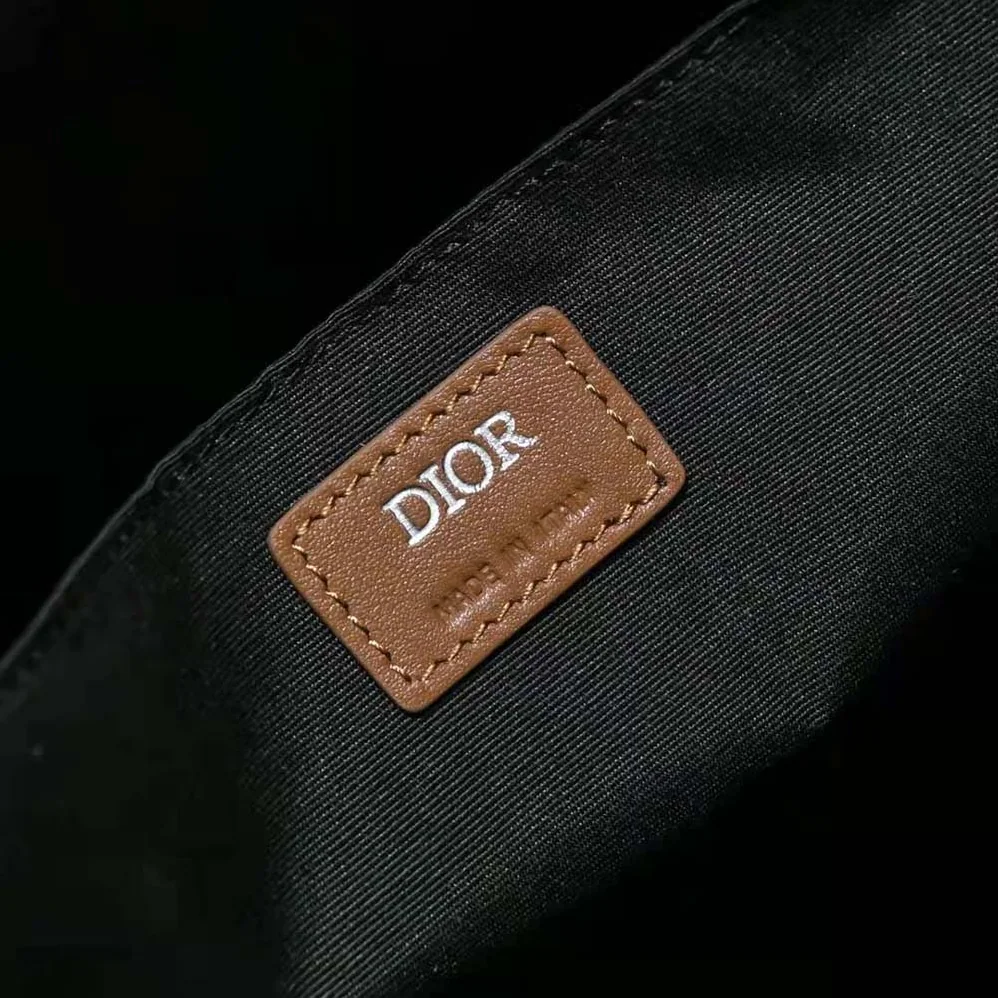 Dior Hit the Road Backpack Coffee CD Diamond Canvas for Men