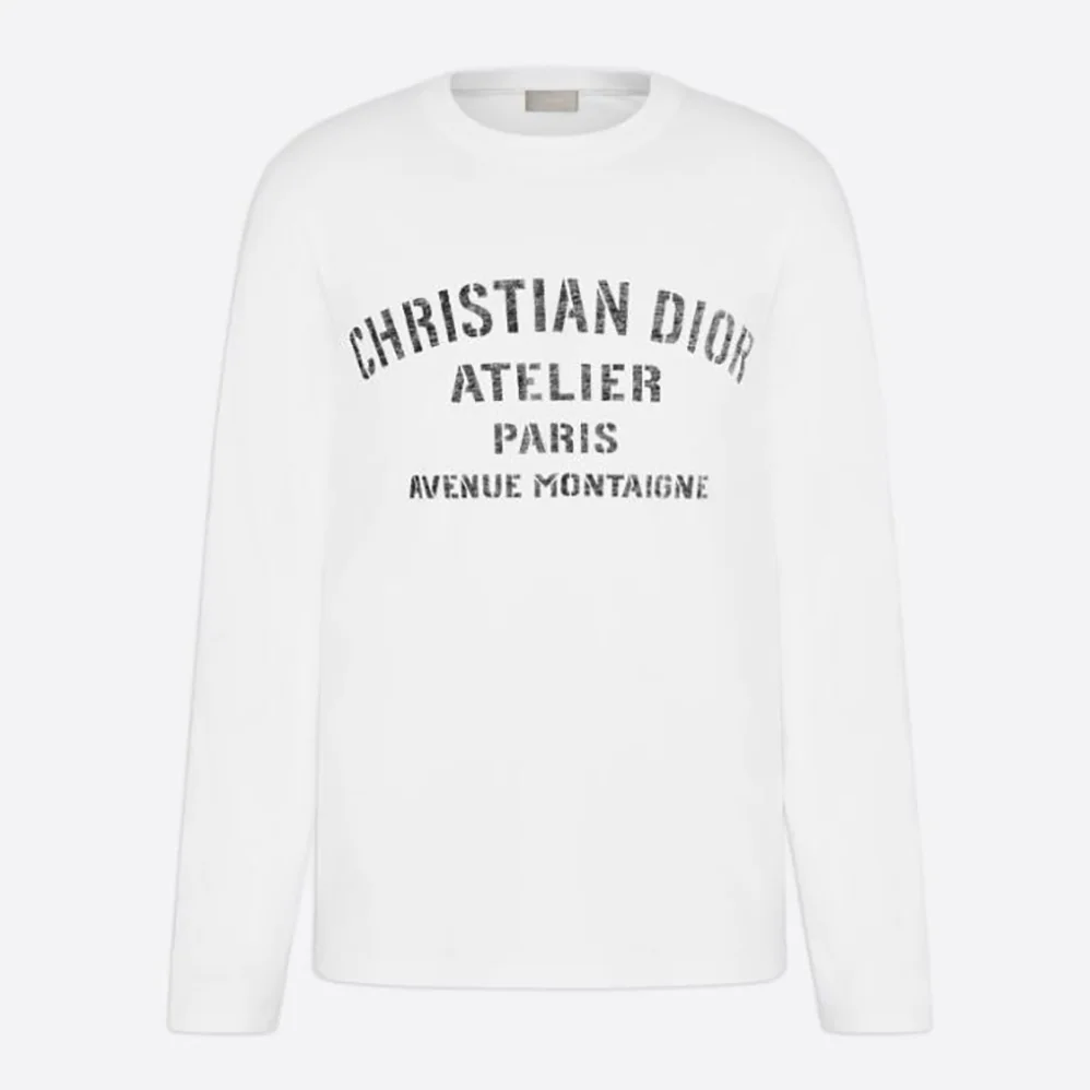 Dior Christian Dior Atelier T for Women in Shirt White Cotton Jersey