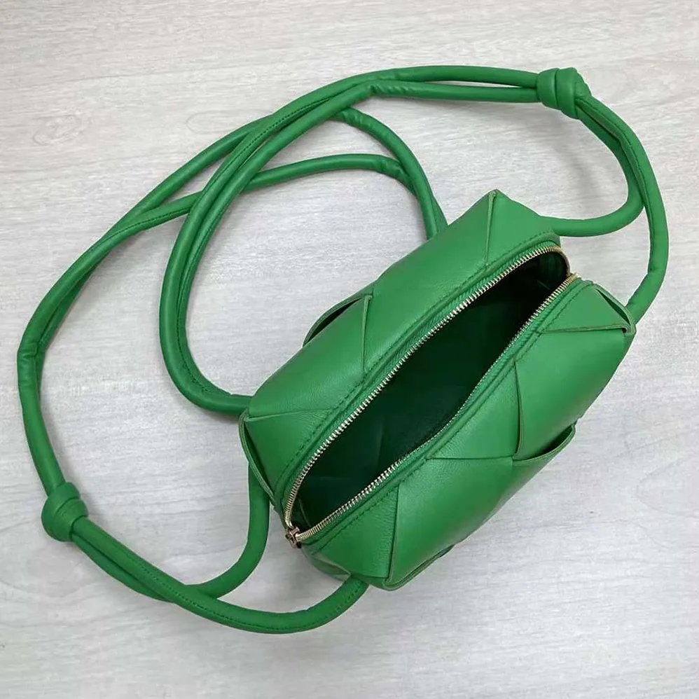 Bottega Veneta Mini Cassette Camera Bag for Women in Green