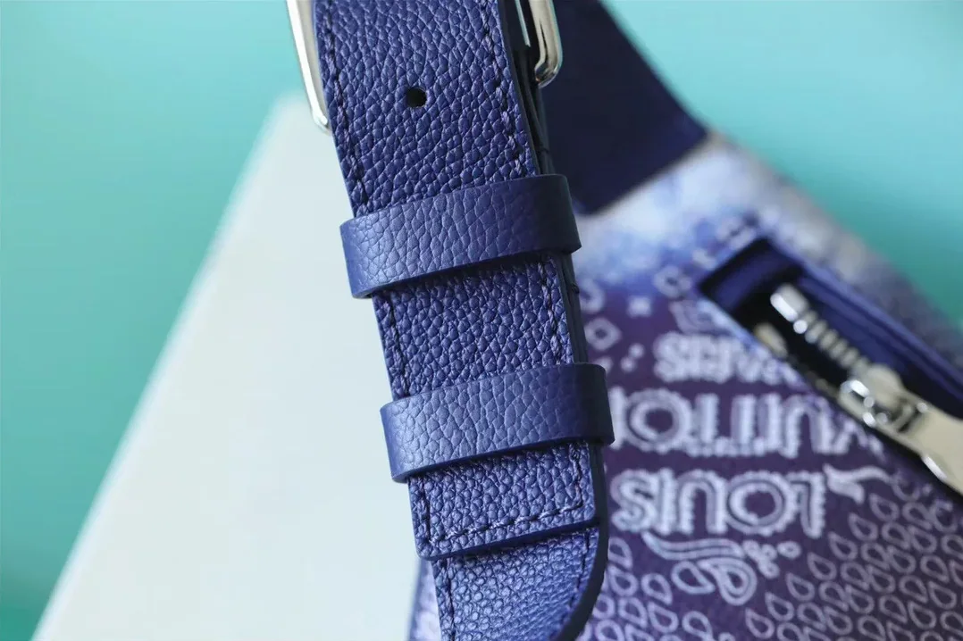 Louis Vuitton Discovery Bumbag PM in Monogram Blue Silver Hardware Louis Vuitton Discovery Bumbag PM in Monogram Blue Silver Hardware