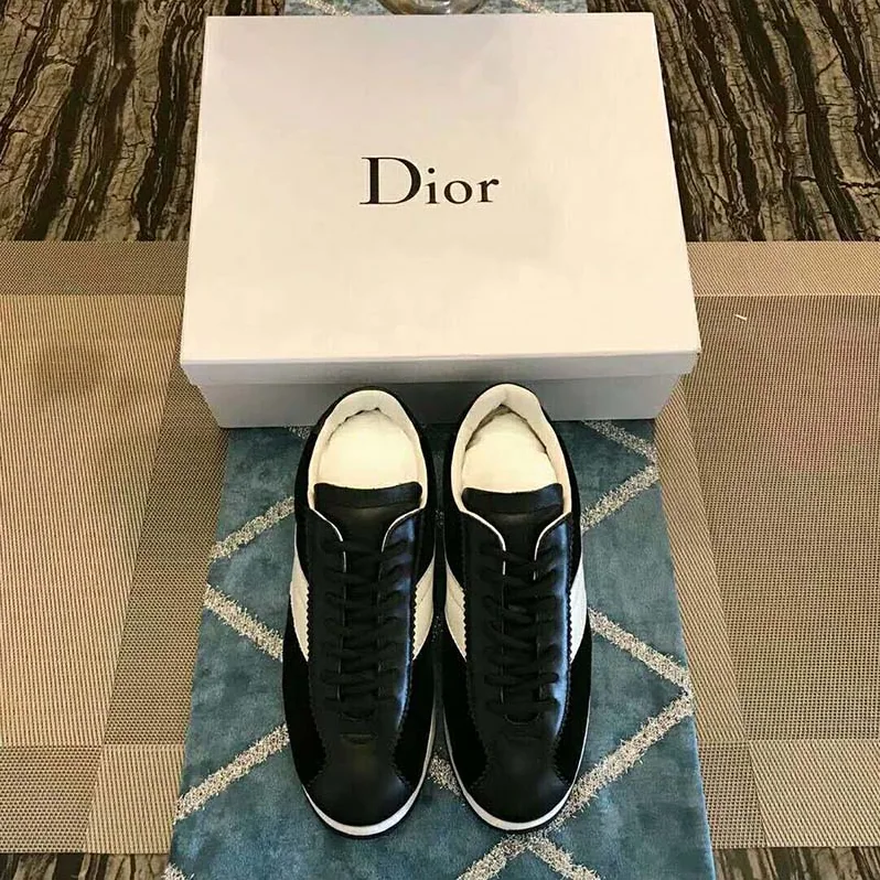 Dior Diorun Trainer in Velvet and Calfskin Leather for Women in Black Dior Diorun Trainer in Velvet and Calfskin Leather for Women in Black