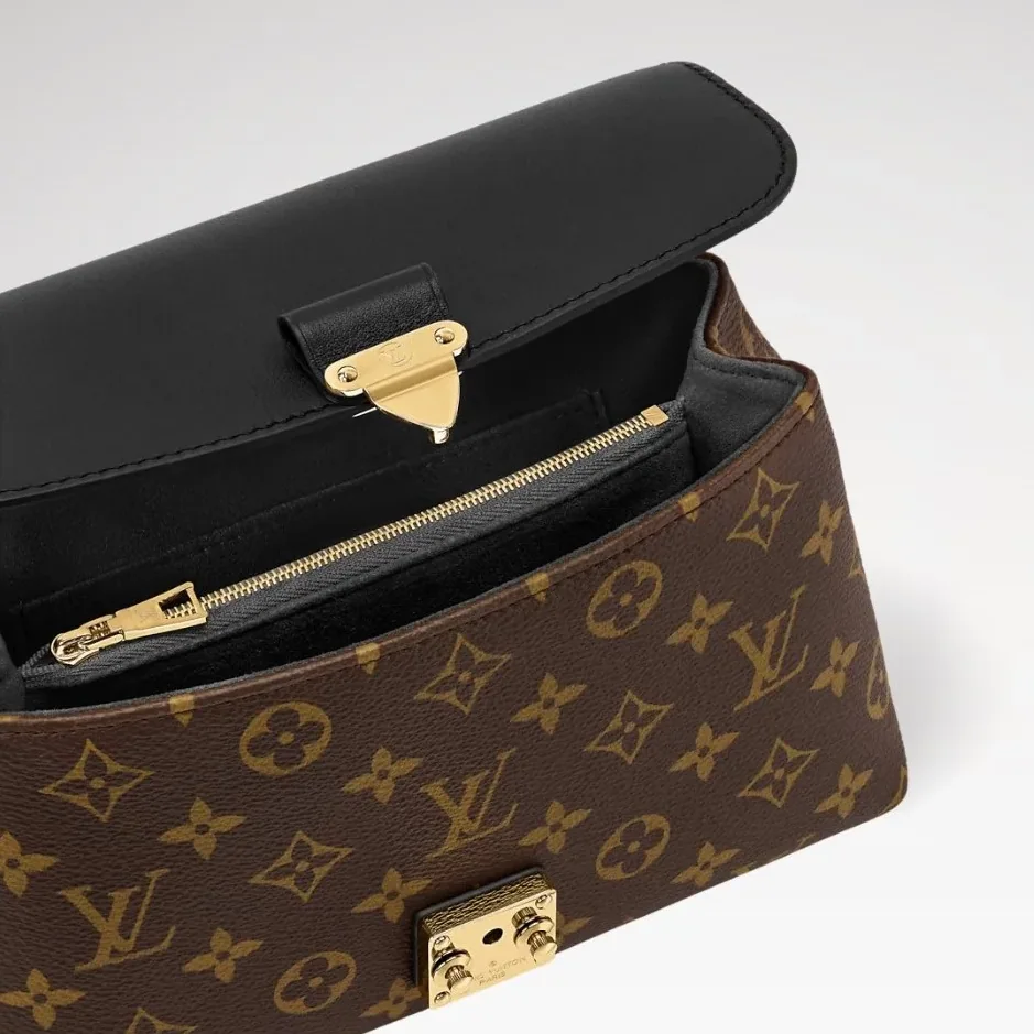 Louis Vuitton Madeleine BB Crossbody Bag in Black Monogram Gold Hardware
