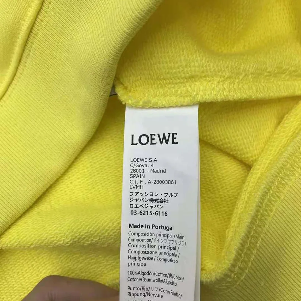 Loewe Ceramic Print Sweatshirt in Cotton for Women in Yellow