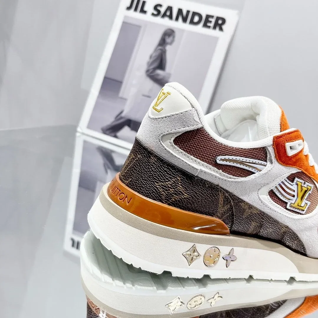 Louis Vuitton Run Away Sneaker Monogram Material Orange Louis Vuitton Run Away Sneaker Monogram Material Orange