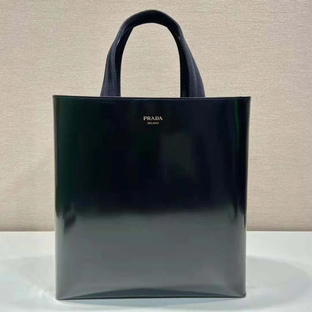 Prada Brushed Leather Tote with Water Bottle for Men Prada Brushed Leather Tote with Water Bottle for Men