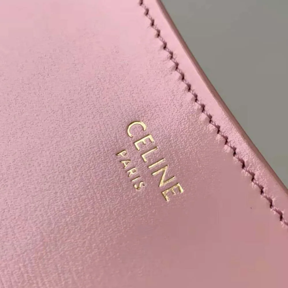 Celine Small Boston Cuir Triomphe in Smooth Calfskin for Women in Pink Celine Small Boston Cuir Triomphe in Smooth Calfskin for Women in Pink