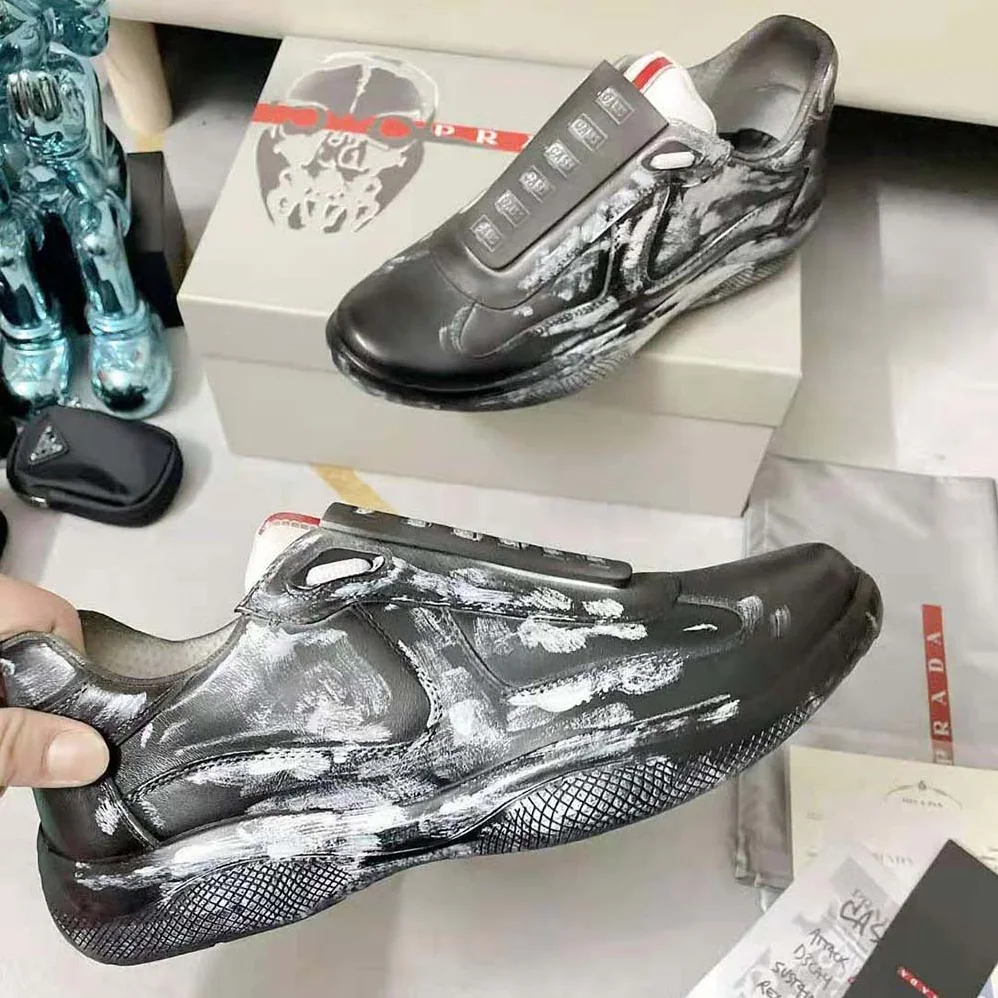 Prada Cass x Prada Americas Cup D3cay Sneakers for Unisex in Black