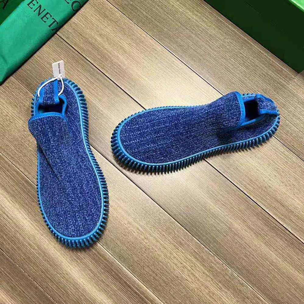 Bottega Veneta Ripple Chenille Corduroy Slip-on Sneakers for Unisex in Blue Bottega Veneta Ripple Chenille Corduroy Slip-on Sneakers for Unisex in Blue