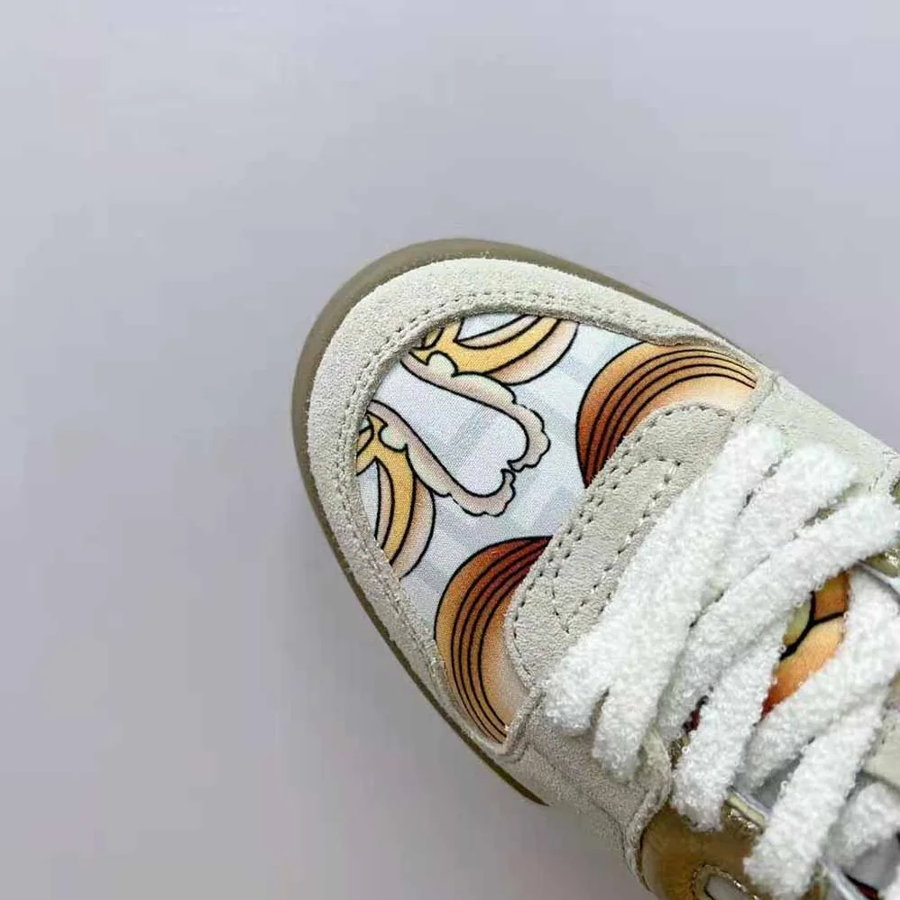 Fendi Match Fendace Beige Suede Low for Unisex in Tops Fendi Match Fendace Beige Suede Low for Unisex in Tops