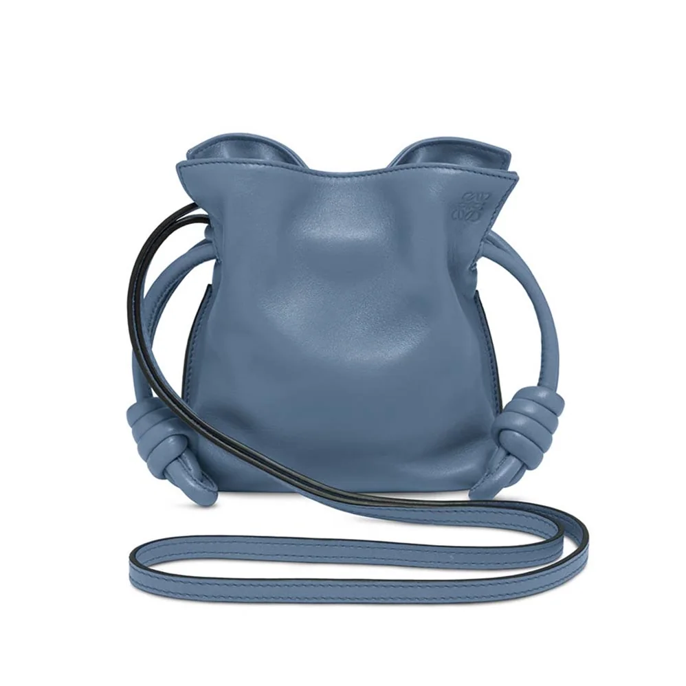 Loewe Flamenco Knot Mini Bag in Nappa Leather for Women in Navy Loewe Flamenco Knot Mini Bag in Nappa Leather for Women in Navy