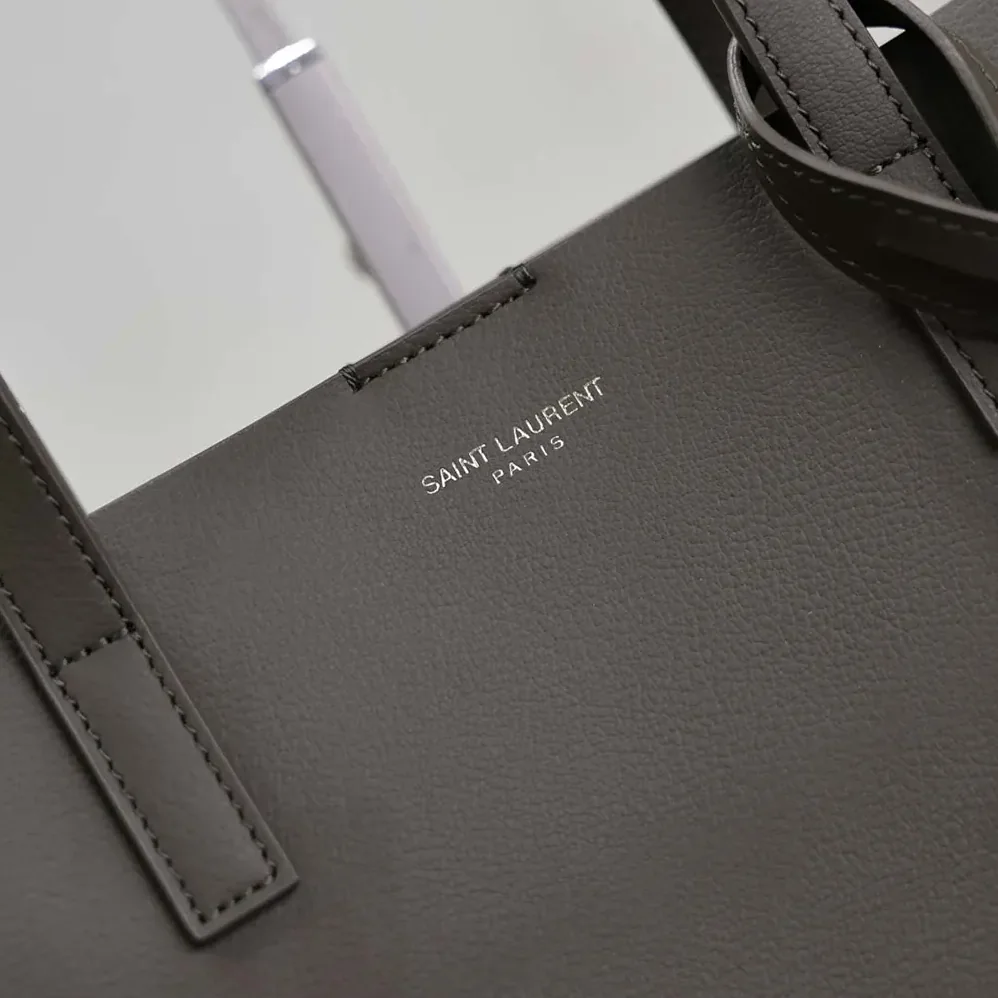 Saint Laurent YSL Shopping Saint Laurent Toy in Leather for Women in Gray Saint Laurent YSL Shopping Saint Laurent Toy in Leather for Women in Gray