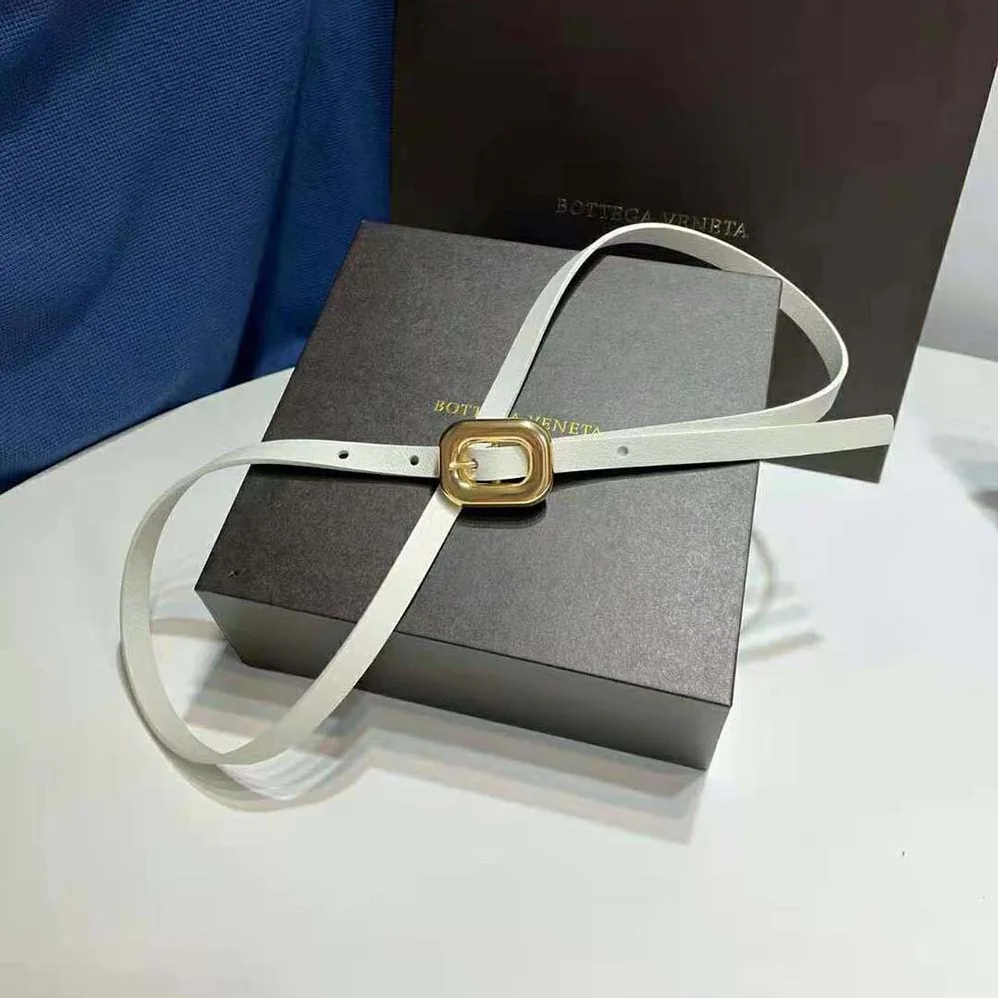 Bottega Veneta Chain Link Belt for Women in White