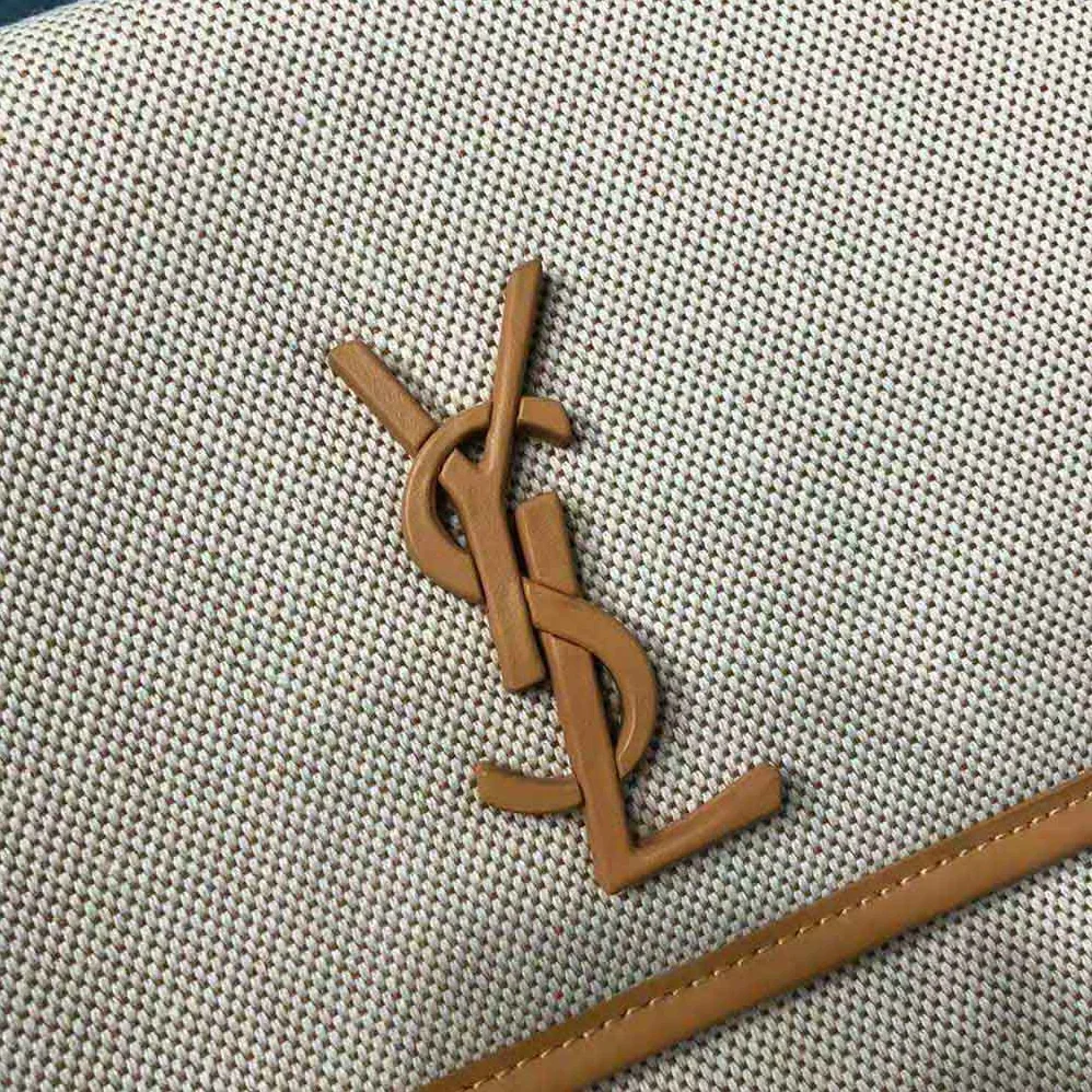 Saint Laurent YSL Niki Medium in Cotton canvas and Vintage Leather for Women Saint Laurent YSL Niki Medium in Cotton canvas and Vintage Leather for Women