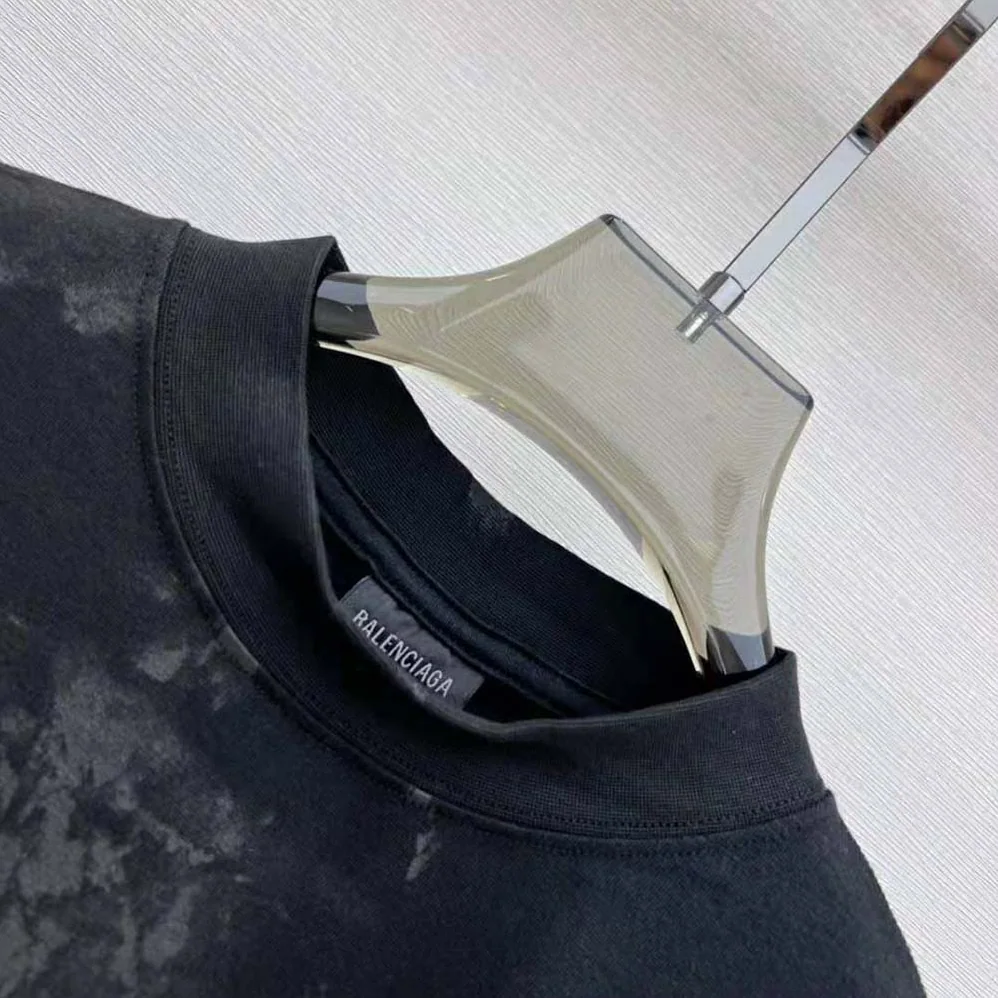 Balenciaga Heavy Metal Tight T-Shirt Small Fit in Black Faded for Women