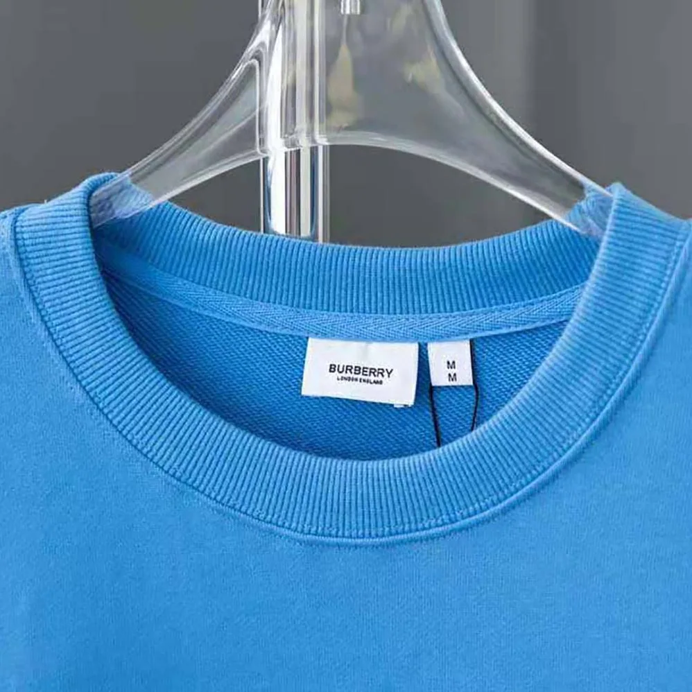 Burberry EKD Cotton Sweatshirt for Men in Blue Burberry EKD Cotton Sweatshirt for Men in Blue