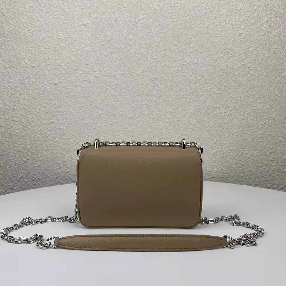 Prada Nylon and Saffiano Leather Shoulder Bag for Women in Pink