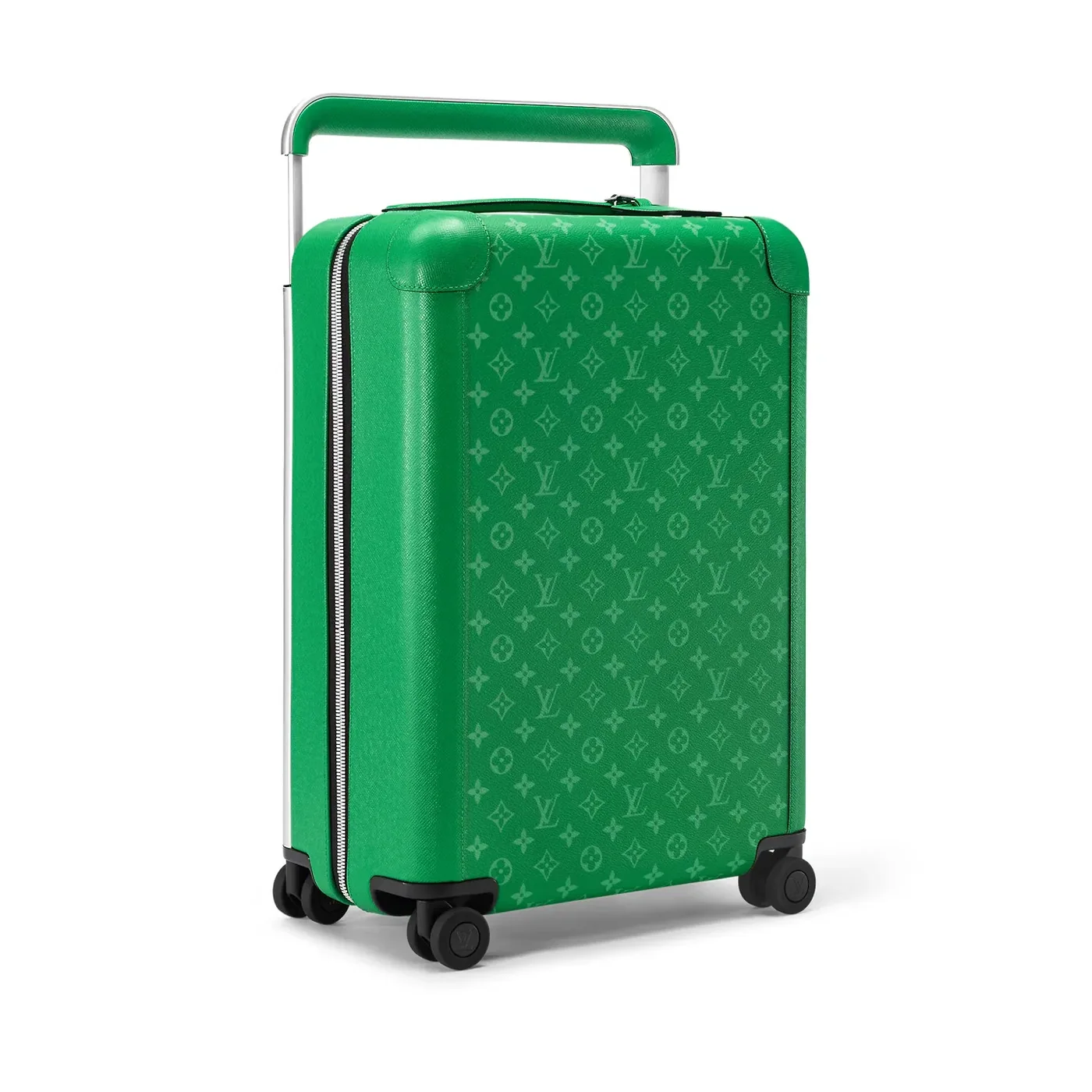 Louis Vuitton Horizon 55 Suitcase in Green Silver Hardware