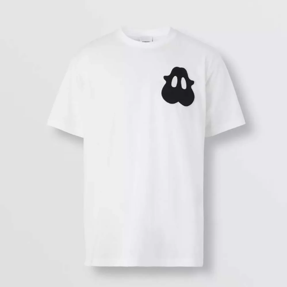 Burberry Monster Graphic Cotton Oversized T-shirt for Men in White Burberry Monster Graphic Cotton Oversized T-shirt for Men in White