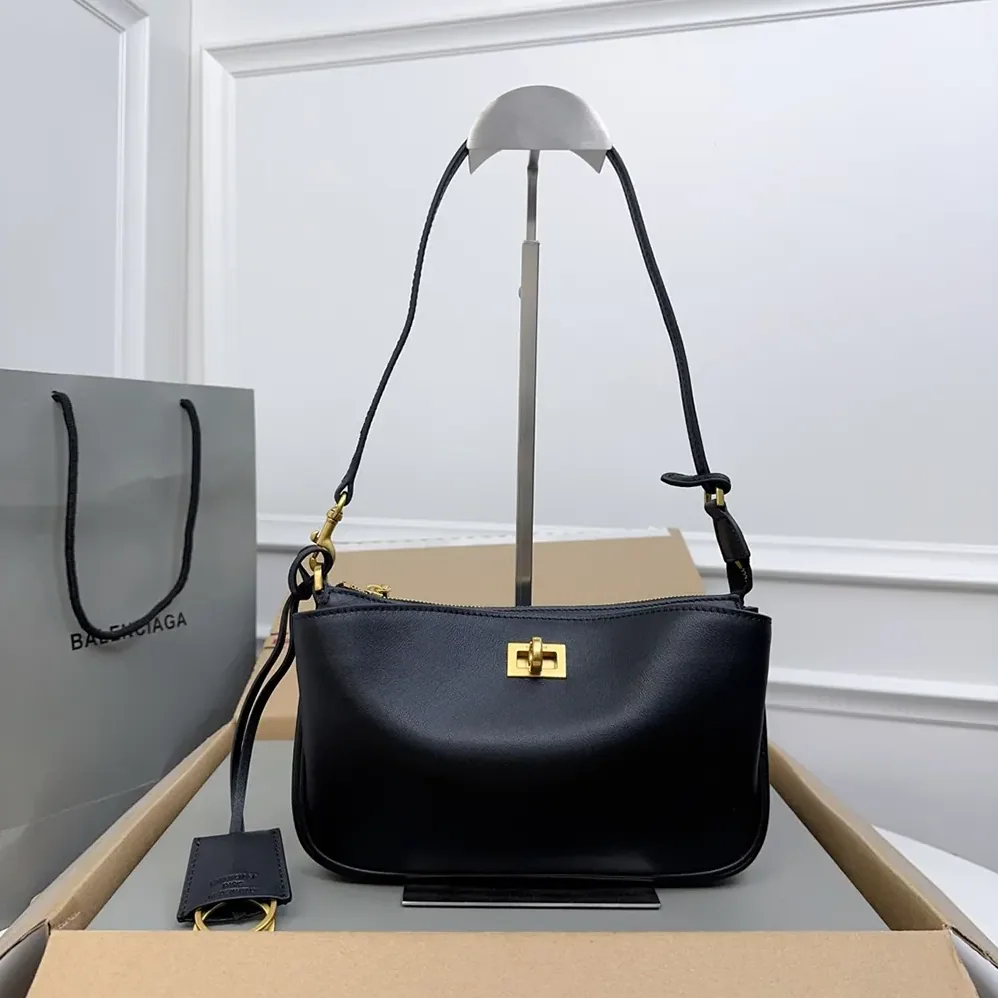 Balenciaga Rodeo Sling Pochette in Black Smooth Calfskin for Women Balenciaga Rodeo Sling Pochette in Black Smooth Calfskin for Women