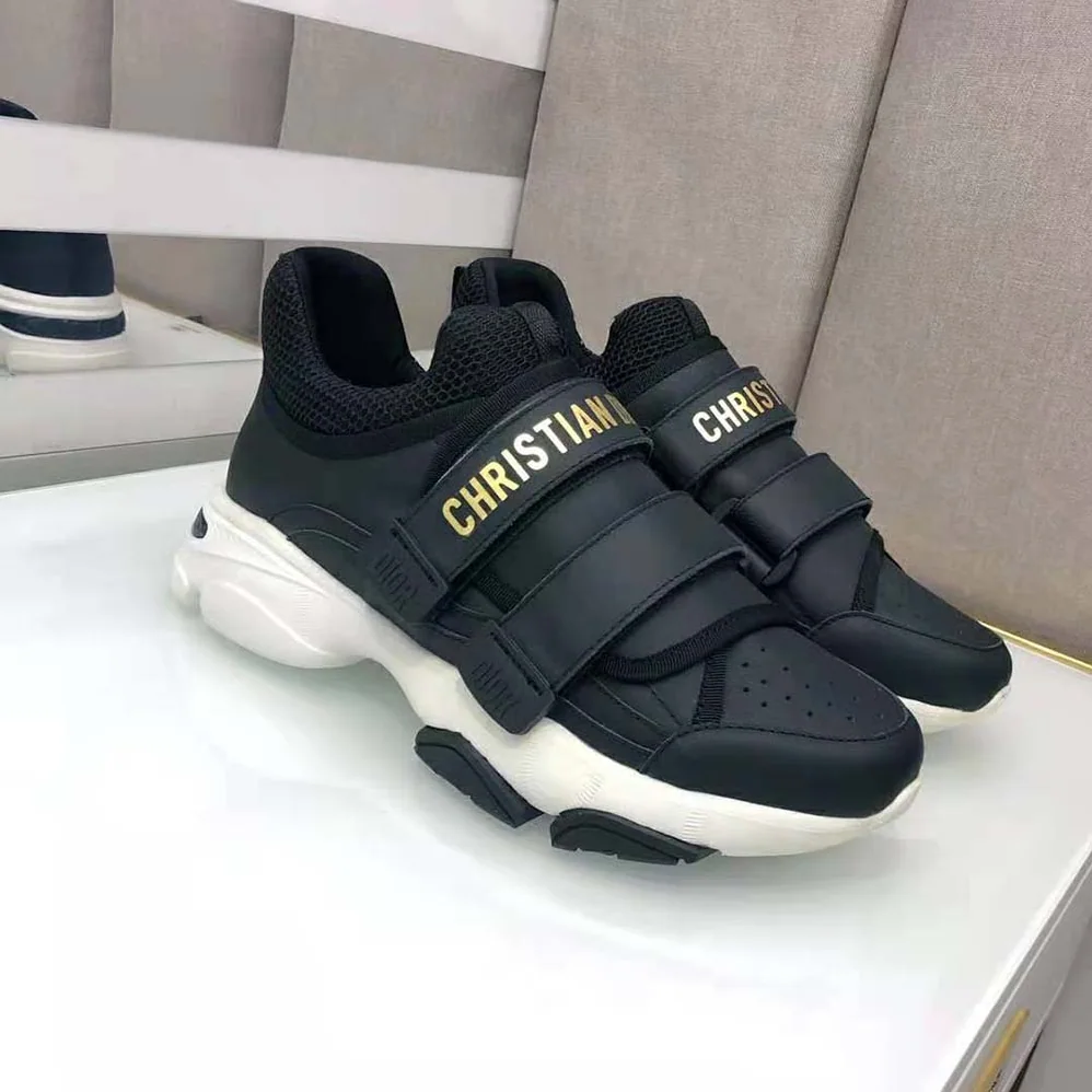 Dior D for Women in wander Sneaker Black Calfskin