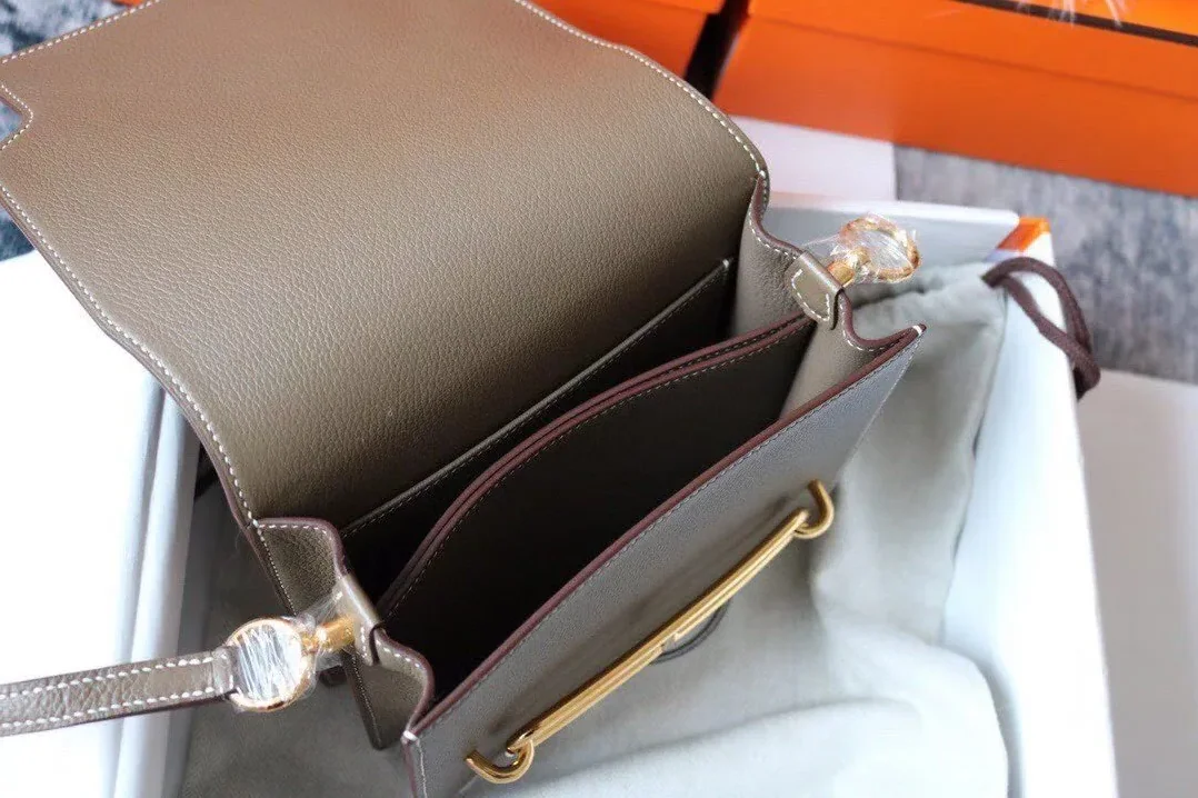 Hermes Evercolor Sac Roulis 23 Grey Galet
