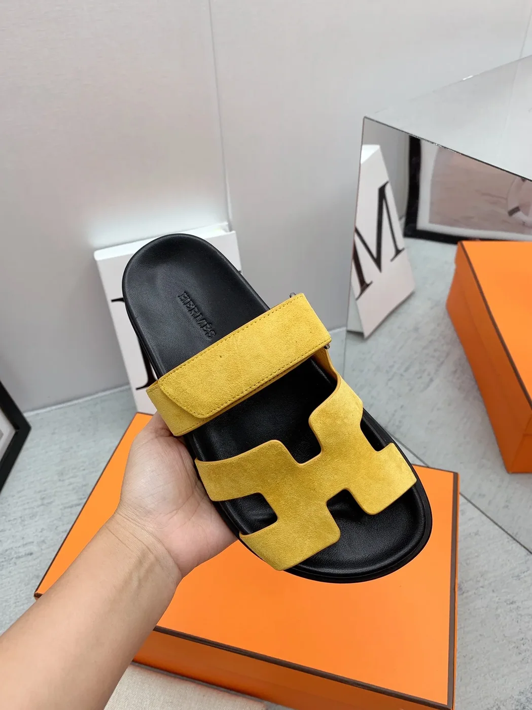 Hermes Chypre Sandal Yellow Hermes Chypre Sandal Yellow