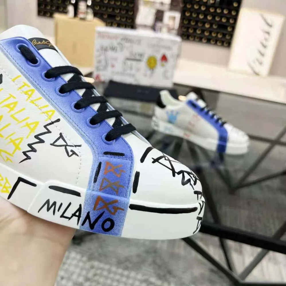 Dolce Gabbana D&G Limited Edition Portofino Sneakers for Unisex in Blue