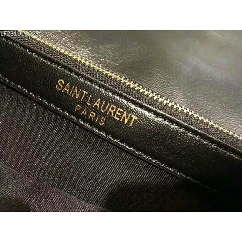 Saint Laurent YSL Medium Jamie Bag in Patchwork Leather in Black Saint Laurent YSL Medium Jamie Bag in Patchwork Leather in Black
