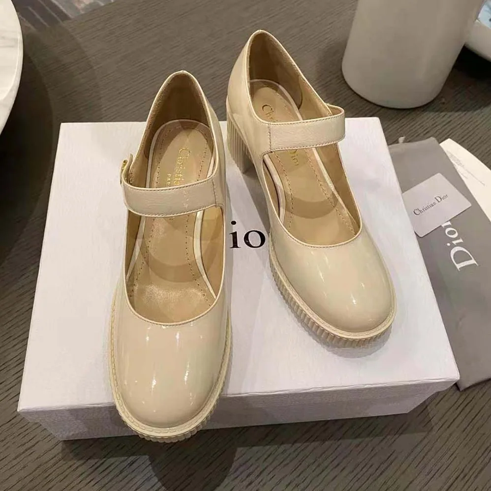 Dior D-Doll Pump White Shiny Calfskin for Women