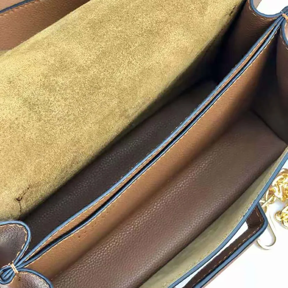 Loewe Mini Barcelona Bag in Soft Grained Calfskin for Women in Brown Loewe Mini Barcelona Bag in Soft Grained Calfskin for Women in Brown