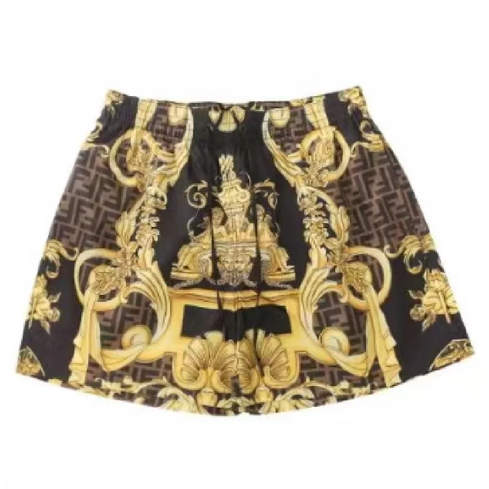 Fendi Swim Shorts Fendace Multicolor Nylon Shorts for Men Fendi Swim Shorts Fendace Multicolor Nylon Shorts for Men