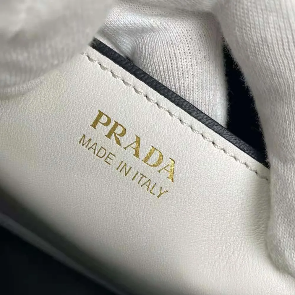 Prada Medium Saffiano Leather Prada Matinee Bag for Women in White Prada Medium Saffiano Leather Prada Matinee Bag for Women in White