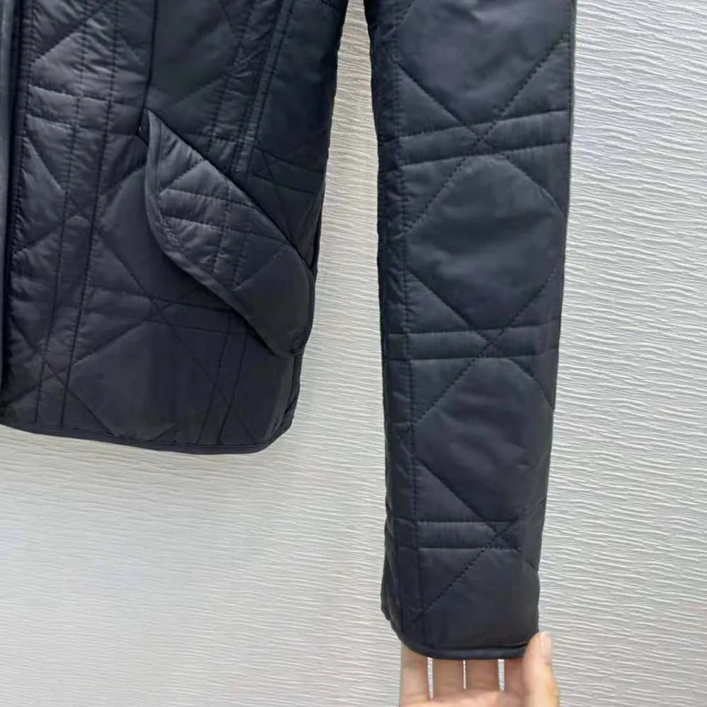 Dior Macrocannage Bar Jacket Black Quilted Technical Taffeta for Women Dior Macrocannage Bar Jacket Black Quilted Technical Taffeta for Women