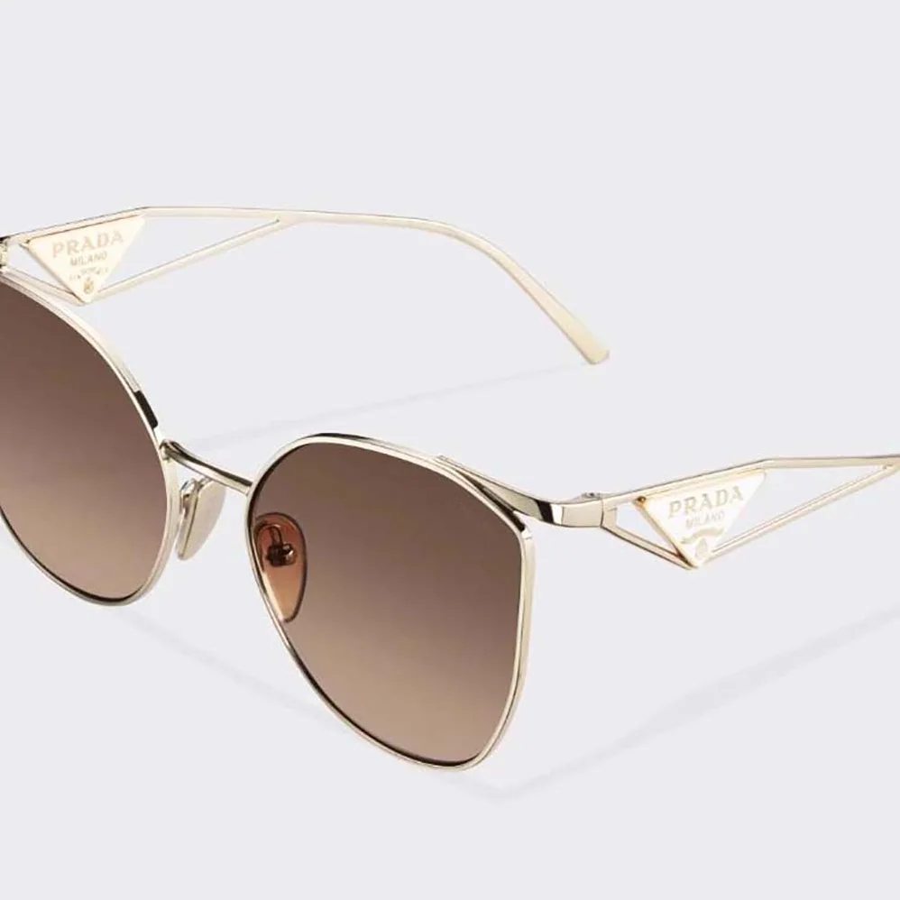 Prada Symbole Sunglasses with a Contemporary Feminine Touch for Women in Brown Prada Symbole Sunglasses with a Contemporary Feminine Touch for Women in Brown
