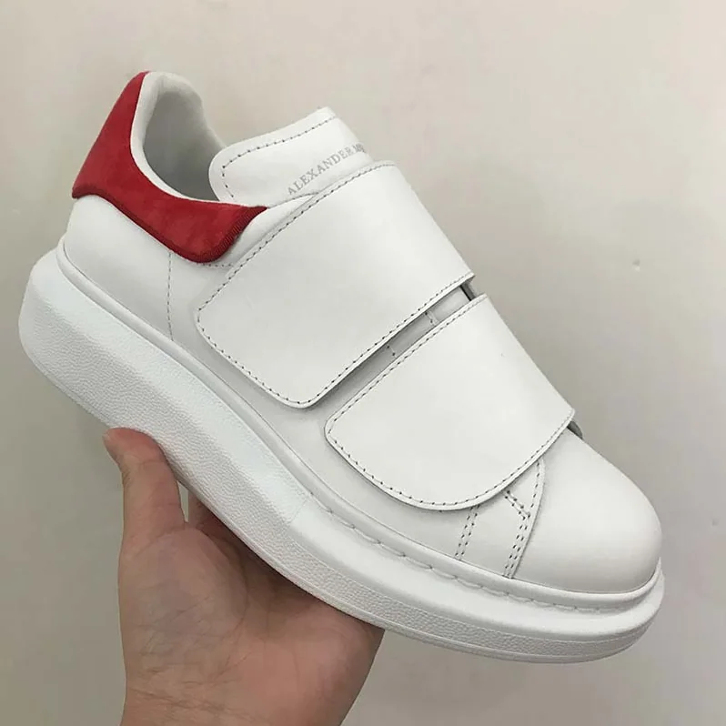 Alexander Mcqueen Oversized Sneaker with Double-Strap Shoes for Women in Red
