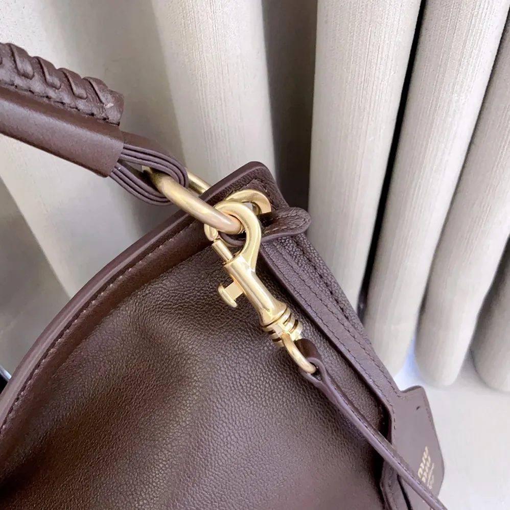 Miu Miu Rendez for Women in Vous Leather Bag Briarwood Miu Miu Rendez for Women in Vous Leather Bag Briarwood