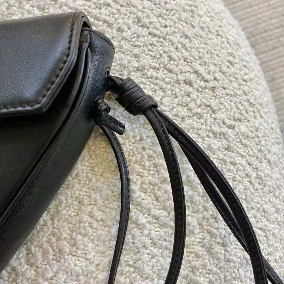Celine Triangle Bag in Smooth Calfskin with Celine Print for Women in Black
