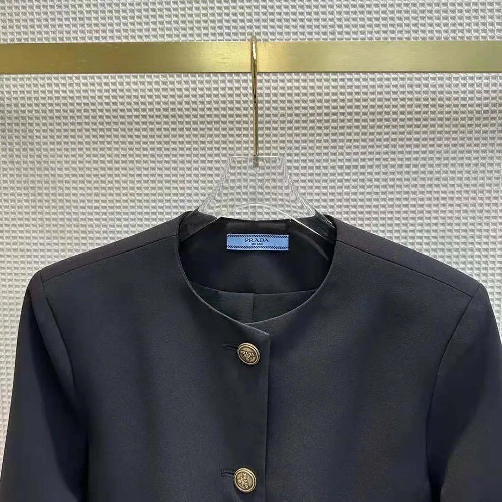 Prada Single for Women in Breasted Tricotine Jacket Prada Single for Women in Breasted Tricotine Jacket