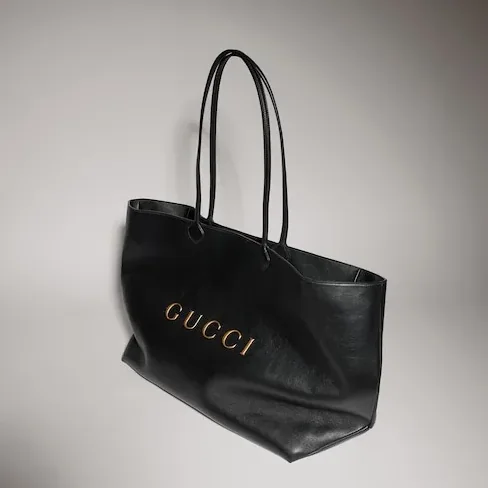 Gucci NY Large Tote Bag / Black Gold Hardware A00B4R AAHG7 1092 Gucci NY Large Tote Bag / Black Gold Hardware A00B4R AAHG7 1092