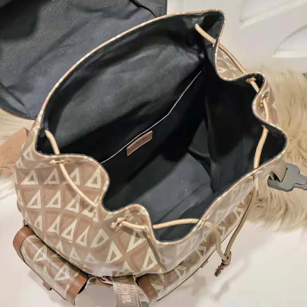 Dior Hit the Road Backpack Coffee CD Diamond Canvas for Men