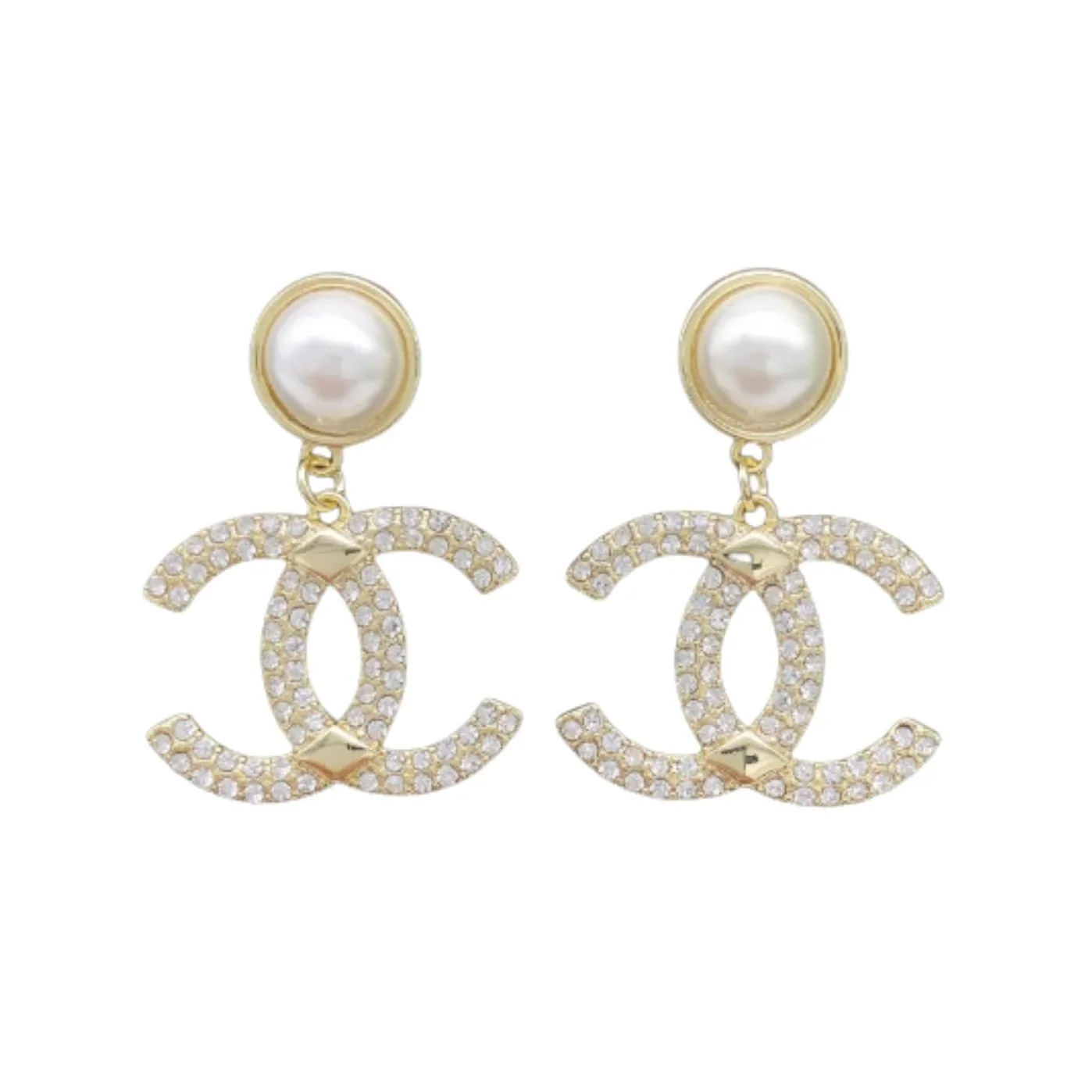 Chanel C in Shaped Earrings Gold Chanel C in Shaped Earrings Gold