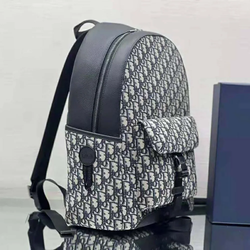 Dior Explorer Backpack Beige and Black Dior Oblique Jacquard for Men Dior Explorer Backpack Beige and Black Dior Oblique Jacquard for Men