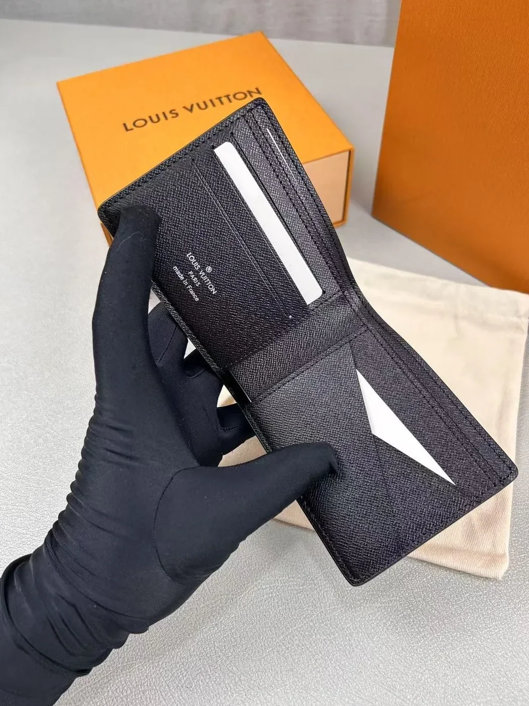 Louis Vuitton Multiple Wallet Taiga Black