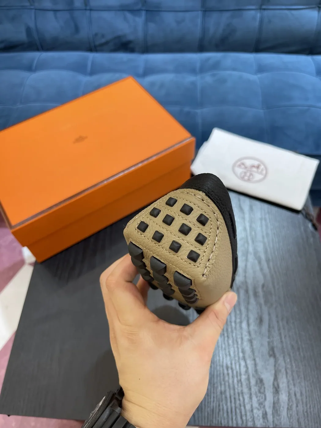 Hermes Irving Loafer Beige Hermes Irving Loafer Beige